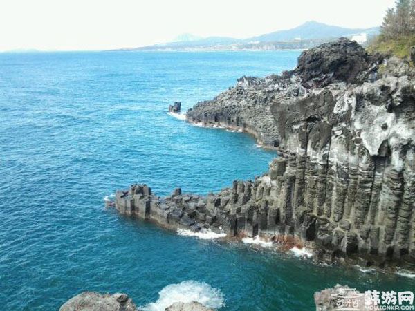 韩国济州岛柱状节理带