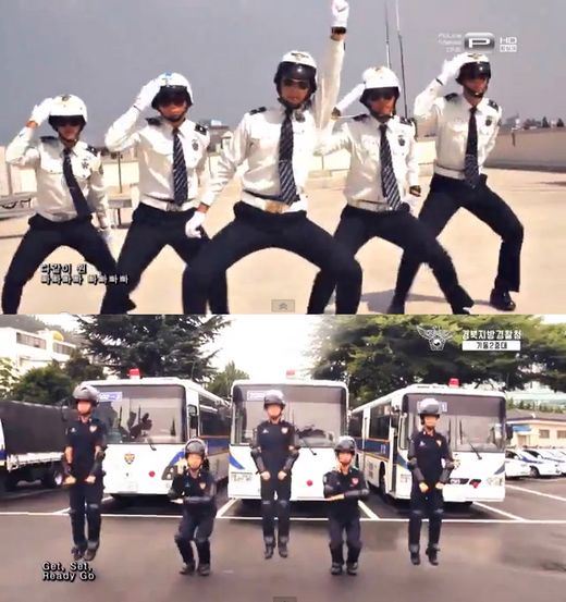 警察机动大队恶搞Crayon Pop的《吧吧吧》引热议