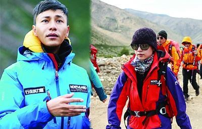 陈坤行走团队遭遇冰雹　董洁膝伤被迫退出